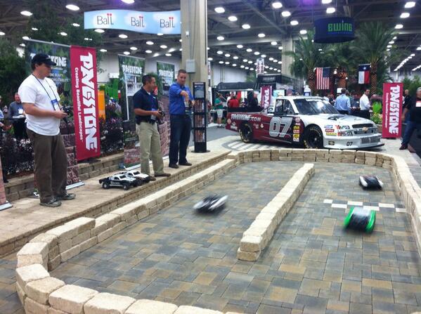 LocalPlantSrc's tweet image. Off to the races with @PavestonePavers! Our neighbors having fun, come give it a spin! #TNLAEXPO2013 #pavestone