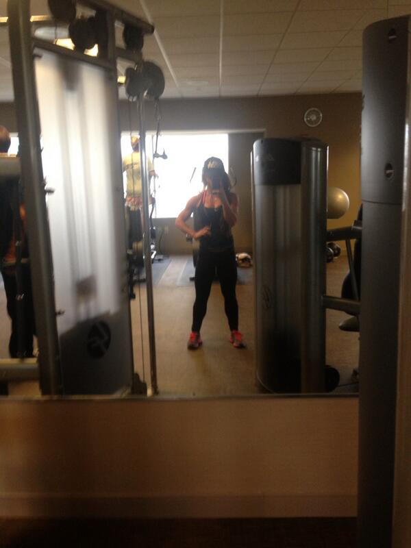 fitnessjewell's tweet image. No excuses! Traveling 4 work #1weekout, owning my goal &amp;amp; kicking a$$ in the hotel gym @wbff @Domin8TheStage