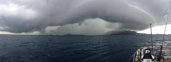 whereisbert's tweet photo. Amazing photo from yesterday's stormy weather in Porto Cervo. Sunny today, just hoping for some wind http://t.co/iqDYxhOAxX