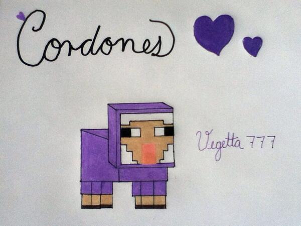 ciudadmazapan's tweet image. @vegetta777 No haz visto mi dibujo de cordones ;3 TEEHEE