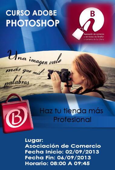 ComBNFyLitera's tweet photo. Comercio organiza Curso Photoshop. Del 2 al 6 de septiembre. De 8 a 10 horas de la mañana. Más información: 671529662 http://t.co/fmquxT1VIc