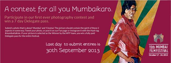 MumbaiFilmFest's tweet image. Captured a #mumbaitalkies moment yet? #MFF2013