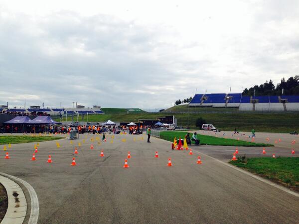 We're waiting in line!