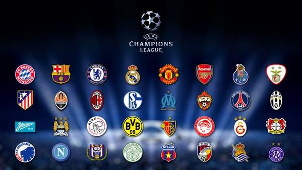 Champions league team logos! 