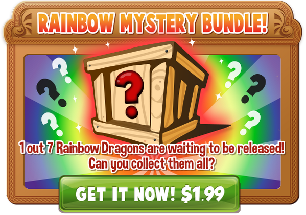 breaktimestudio's tweet photo. Woohoo! 1 of 7 new Rainbow Dragons are now available in our mystery bundle. Collect them all today! http://t.co/Up955nq9d5