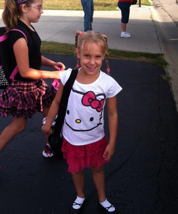 Eva's 1st day of school