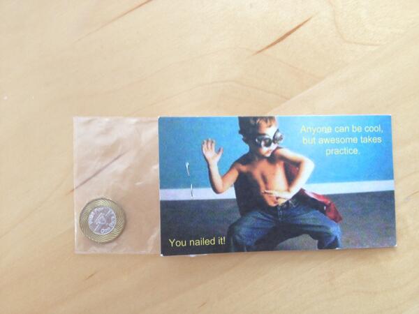 Awesome promotional card + subway token from <a href="/greenmoxie/">Greenmoxie</a>:
