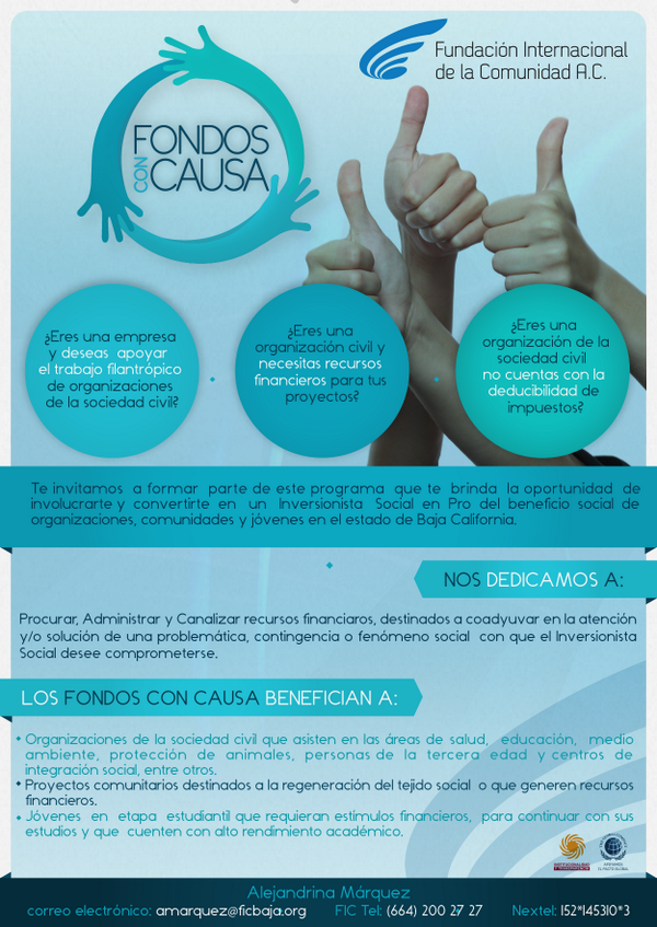 FICBaja's tweet photo. ¿Eres una empresa y deseas apoyar el trabajo filantrópico de organizaciones de la sociedad civil? http://t.co/tBCqIRcnG0