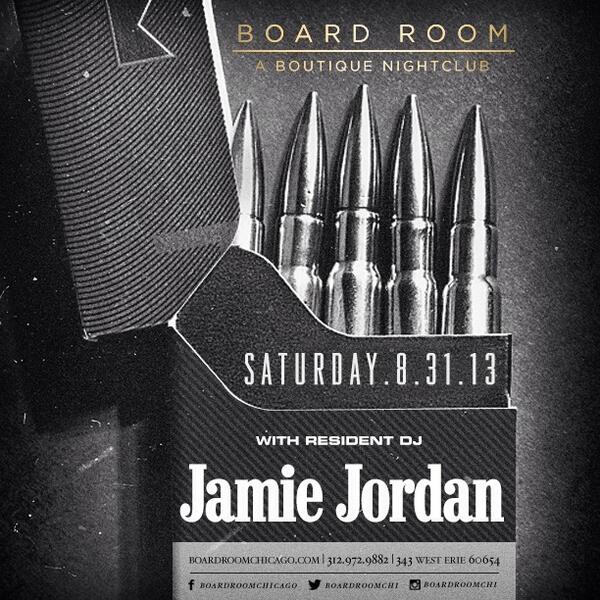 LuxeProEvents's tweet image. :) RT @whosspinnin: #whosspinnin; @djjamiejordan
When: Aug 31
Where: Chicago
Venue: @boardroomchi