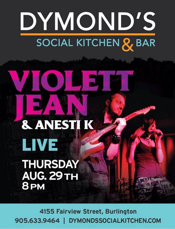DymondsSocial's tweet image. Tonight we welcome Burlingtons own, the very talented @ViolettJean to our patio. Arrive early to get a seat.