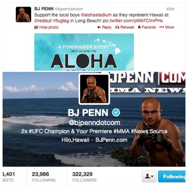 A huge mahalo to <a href="/bjpenndotcom/">bjpenndotcom</a> for the shout out support. #Flugtag Long Beach let's get it on! #flugceleb