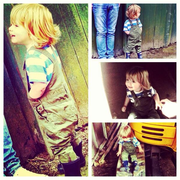 BexMcRonald's tweet photo. Visit from Mylo this morning! 😄 #farmerboy #modelbaby #auntiebex http://t.co/4fDhXeZVLL