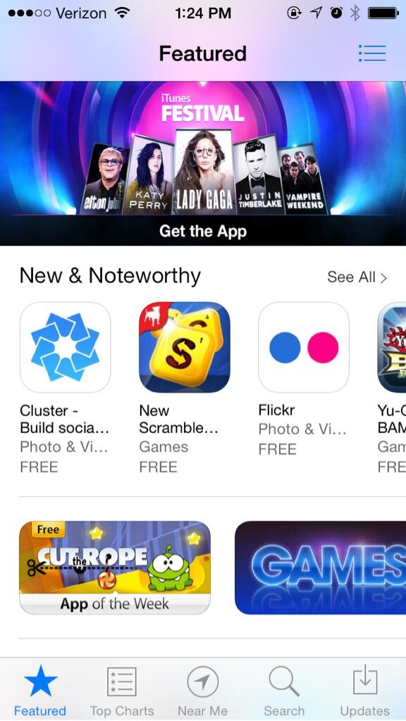Cluster is being featured on the <a href="/AppStore/">App Store</a> today as a New &amp; Noteworthy app on the main page and photo section!