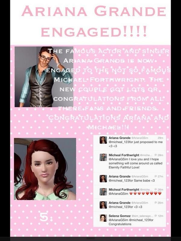 SimsTMZ's tweet image. Page 5! Ariana's ENGAGEMENT!