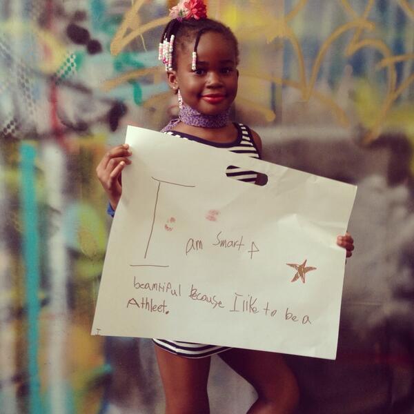 sammydavisTV's tweet image. Today I led young girls through the act of #affirmation writing celebrating their inner beauty. Featuring @revlon!