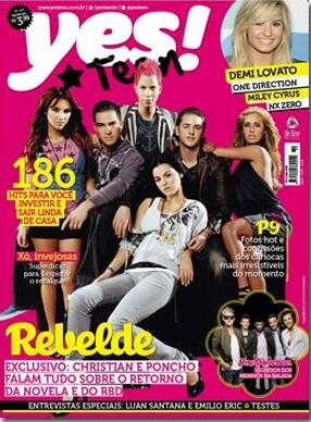 AcessoAnahiBR's tweet photo. • FOTO: Portada de la revista YesTeen! #Brasil de septiembre con RBD!

  http://t.co/6b39tLDpfJ | @OrgulloAnahiBR |