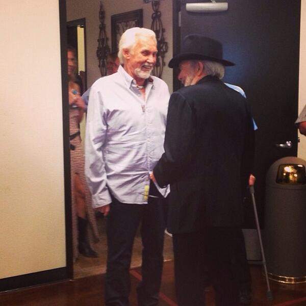 merlehaggard's tweet photo. Thanks to @_KennyRogers for letting me open his show! http://t.co/A2JTauTFTD