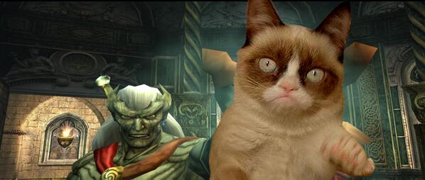 What is this creature?! I sense great power in it! #GrumpyCat #LegacyOfKain #GrumpyKain