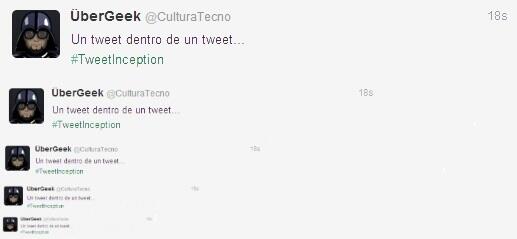 marketing_agd's tweet image. Un tweet dentro de un tweet...
#TweetInception
