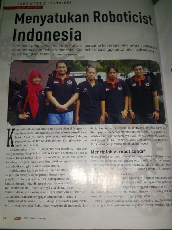 alexrahardi's tweet image. baca profile #KomunitasRobot di Majalah @CHIPIndonesia ada tutorial @arduino nya juga lho oleh @Alvin_wj cc: @lannue