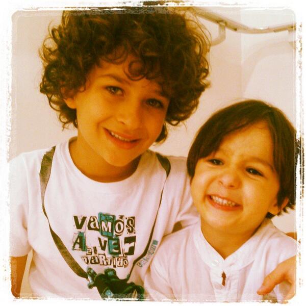 Com meu irmao Matheus
