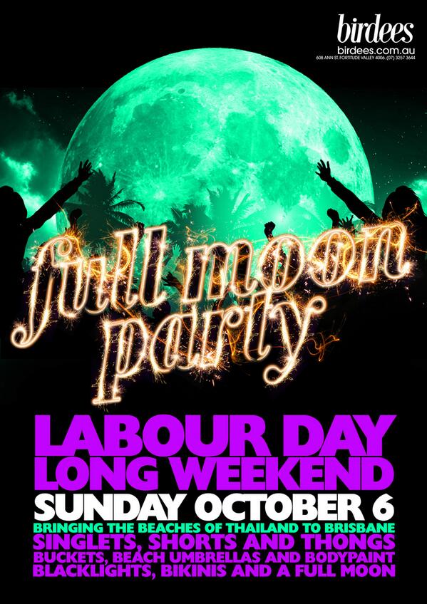 Final Full Moon Party of the year, October 6th