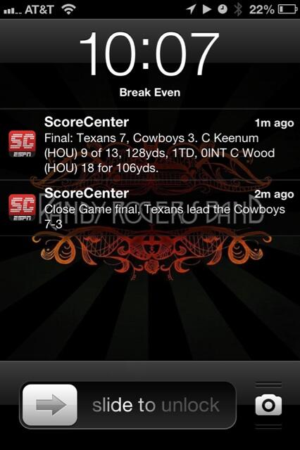 emilytbruce's tweet image. Oh #scorecenter, way to be not right at all #cowboys #texans