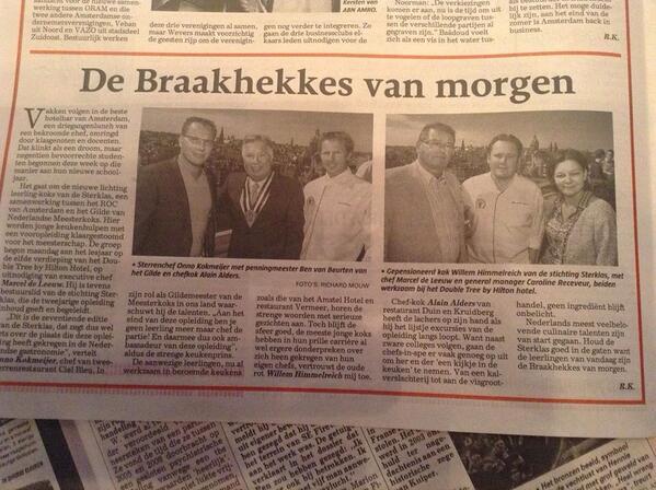 Marceldeleeuw's tweet image. Leuk stuk in de telegraaf van @rubenkoops van een leuke lunch @DoubleTreeAMSCS opening Sterklas