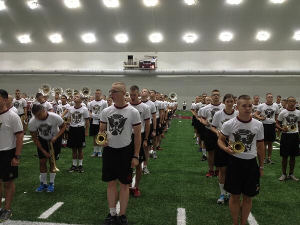 With the Fightin' Texas Aggie Band right now. Tomorrow they will make history! #TAMU #AggieSpirit #PulseofAggieland