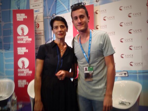 We met HiamAbbass as a director, looking forward to see her new role as an actress these days in #Venezia70 #28EC13