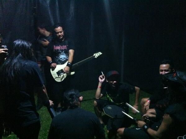 30 menit sebelum naik panggung #SpitTheVenom13 kota Banjar Jawa Barat #DSRockAdvanture13