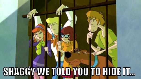 Shaggy always getting us into #trouble