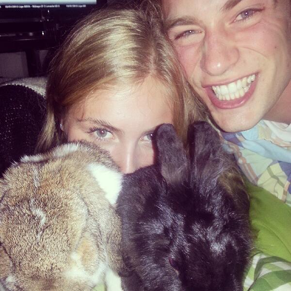 bleumic's tweet image. Ringo &amp;amp; Bono #RabbitStyle