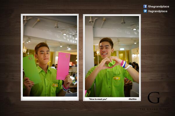 LaGrandPlace's tweet photo. Nice to meet you!!! Plz call my name 'Wei Wei' http://t.co/EOmP4YvAOQ