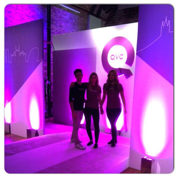 LittleMissGreek's tweet photo. Qvc autumn/winter fashion show! Testing out the runway!! #qvc #fashionshow #hair #autumn/winter http://t.co/exdaXpybK8