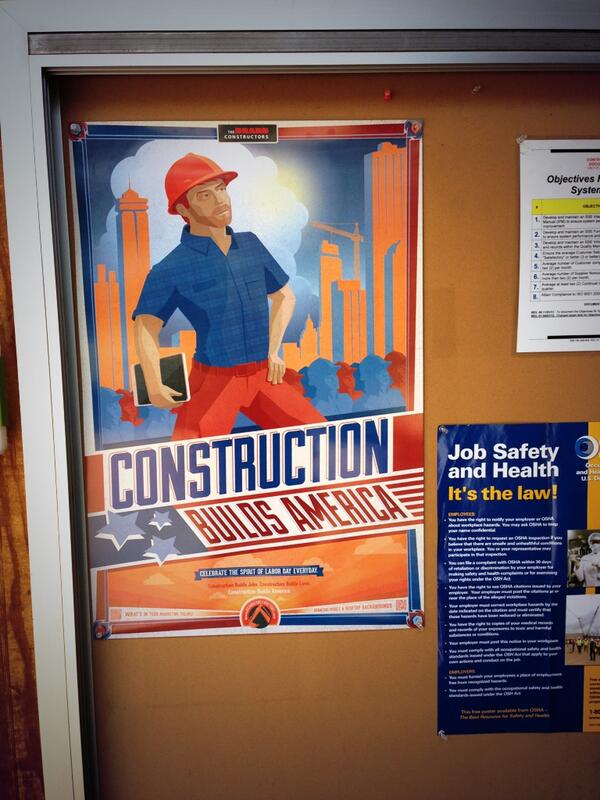 MindyMoo's tweet photo. Thanks @BrandConstruct for the groovy construction poster! #Construction #BuildsAmerica http://t.co/rDawQo81ne
