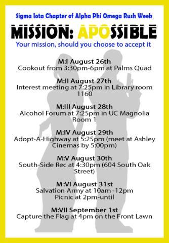 kelstark4's tweet image. #RushWeek2013 #MissionAPOssible