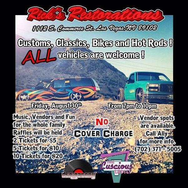 Fat Daddy is fresh scoopin' tonight! Ice cream and hotrods @ Ricks Restoration 7-10pm <a href="/FatDaddysTruck/">Fat Daddys Ice Cream</a>