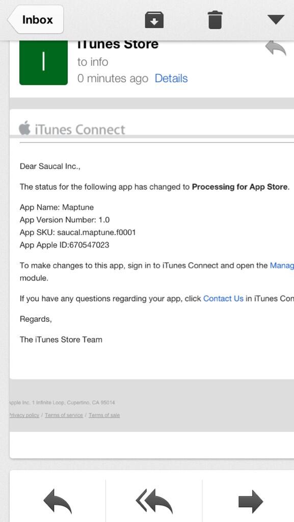Maptune's tweet photo. Processing for App Store! #comingsoon http://t.co/ur533Nww0K