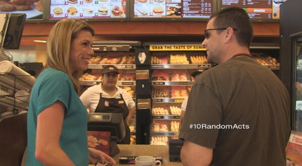WPLGLocal10's tweet photo. The donuts & coffee are on @WPLGLocal10 and @JenHerrera10 in today's #10RandomActs! Coming up at 5 http://t.co/M02UYFNTym