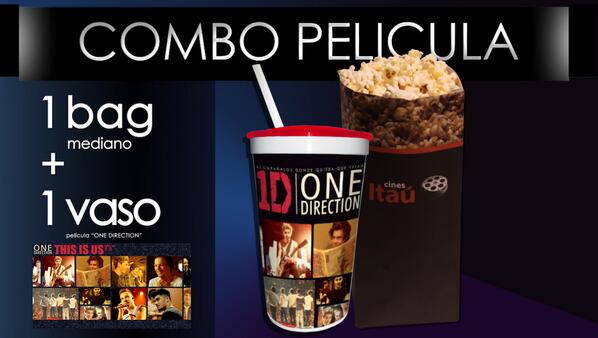 hiperseiscines's tweet photo. Hoy podés acompañar a nuestro estreno: One Direction: Así somos, con este buenísimo combo especial!! Te esperamos! http://t.co/Xz7Nw3Kskw