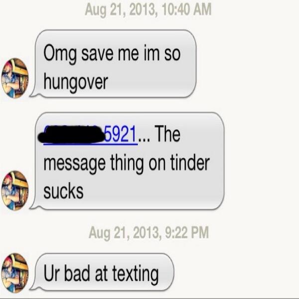 AwkwardTinder's tweet image. Ur bad at taking a hint