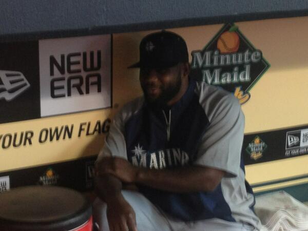 GlennGiangrande's tweet image. Once in #Yankees org, now in #6org // RT @gbakermariners: New #Mariners OF Abraham Almonte in dugout.