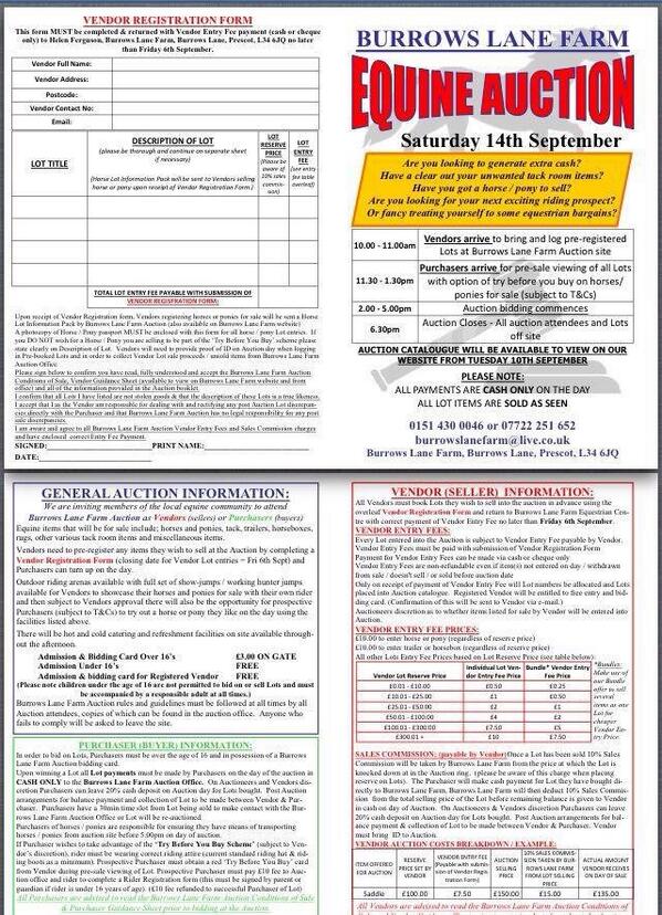BurrowsF's tweet image. Here's our Auction leaflet have a read and get involved...