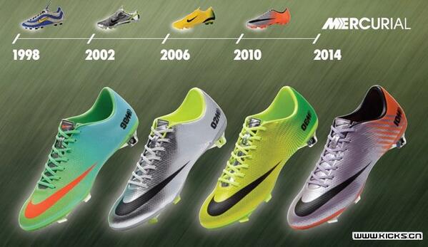 サッカークイズ王アフロ Nike マーキュリアルヴェイパー W杯復刻版モデル 14年4ヶ月連続で発売か Http T Co Fwljwxghvf