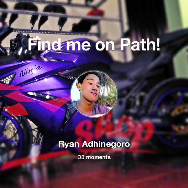 RyanAdhinegoro's tweet photo. I've shared 33 memories with my friends on #Path - see them now at http://t.co/7RJK2wBSMY! #thepersonalnetwork http://t.co/Iw1efA8XmK