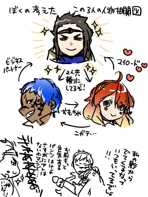 グランクレストスターターブックにはWEBに載せていただいてる9ページ漫画も掲載させてもらってます。あれ描いてるときはこの三人こういう関係なんだって思って描いてました。 