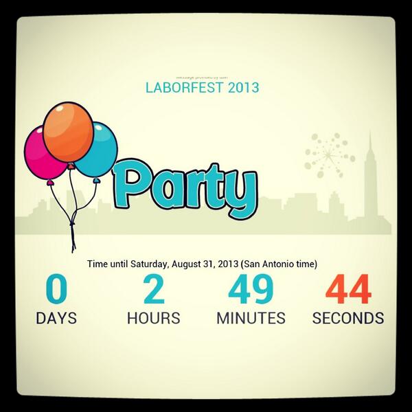 LaborFestSA's tweet image. We are ONLY hours away from the biggest old school festival in San Antonio, TX #LABORFEST