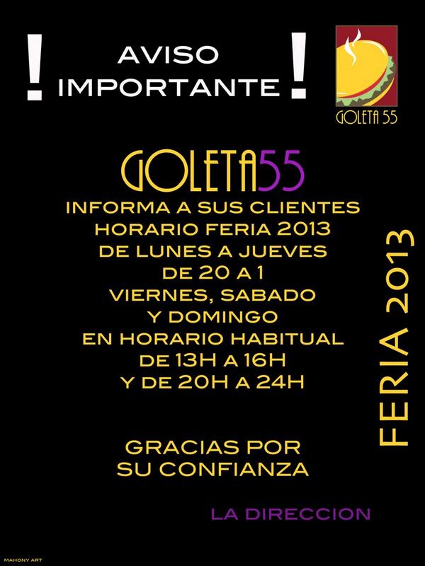 goleta55's tweet photo. Feria 2013 http://t.co/3uTt2basjk