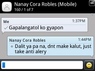 Did nanay just say 'don't make kalut'? Yes she did. #KonyoParents #AllergySolutions